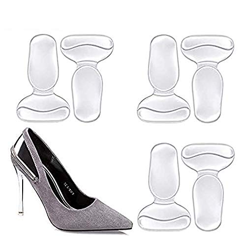 High Heel Cushion, Shoe Pads for Too Big Shoes, Anti-Slip Heel Grips Inserts Liners Foot Insoles for Women, Pack of 3