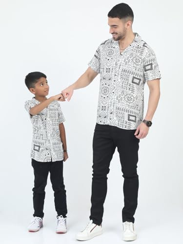 Image of Dad & Son Aztec Printed Shirt