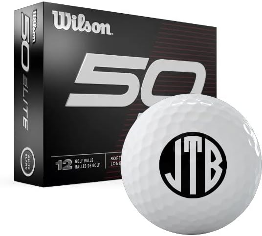Wilson 2023 Fifty Elite Monogrammed Golf Balls