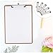 Gadpiparty 5pcs Metal Clipboard Clips Mountable Planner Board Clips Legal Clipboard Storage Board Planner Stationery Supply