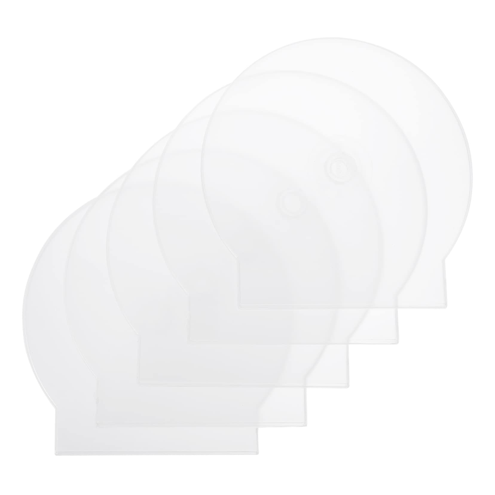 KONTONTY 20pcs CD Storage Case Portable Plastic Optical Disks Box Practical Organizer for DVDs Protective Design with Grooves for Efficient Space Saving