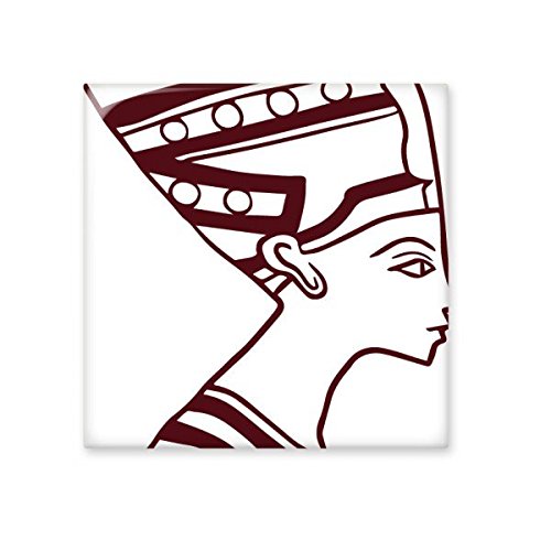 Carreau céramique fresque Égypte totem noir et blanc L pour mur de cuisine