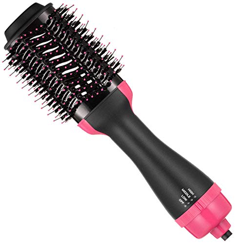 Zoyoleader Hair Dryer Brush 4-in-1 Multifunction Electric Hot Air Hair Brush Hair Dryer and Volumizer with 360Â° Negative ION Generator Best Hair Dryer Brush Curler and Straightener for All Hair Types