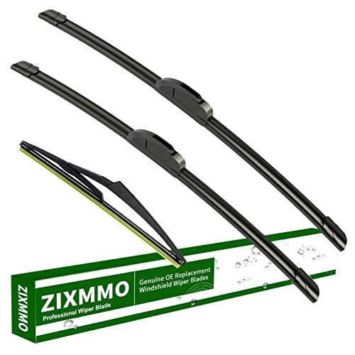 Image of 3 wiper blades Replacement for 2008-2013 Nissan Rogue windshield wipers | Replacement Original Equipment,Premium All-Seasons,Front & Rear,26 inch+14 inch+12 inch(Set of 3) J HOOK