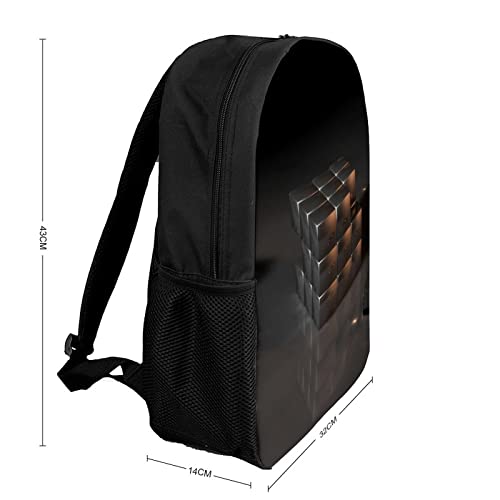 Sac à dos d'école pour enfants avec impression 3D Cube originale