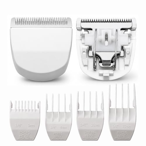 2 Pack Professional Peanut Clipper/Trimmer Snap On Replacement Blades #2068-300 - Compatible with Wahl Peanut Hair Clipper/Trimmer White