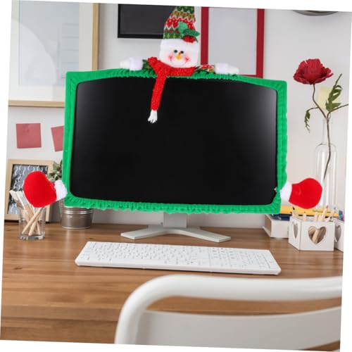Funda decorativa para pantalla navideña jojofuny ideal como detalle festivo para compañeros 5