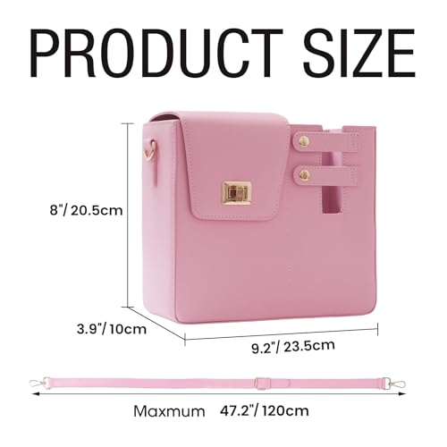 Image of Outdoor Portable Crossbody Water Cup Storage Bag, Shoulder Bag with Sports Water Bottle Holder for Stanley Cup Purse