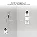 Compatible with Yi Home Camera Wall Mount, 360 Degree Swivel AC Outlet Wall Plug Mount Stand Holder Bracket for Yi Home Camera 1080p 720p - No Messy Wires or Wall Damage by KASMOTION