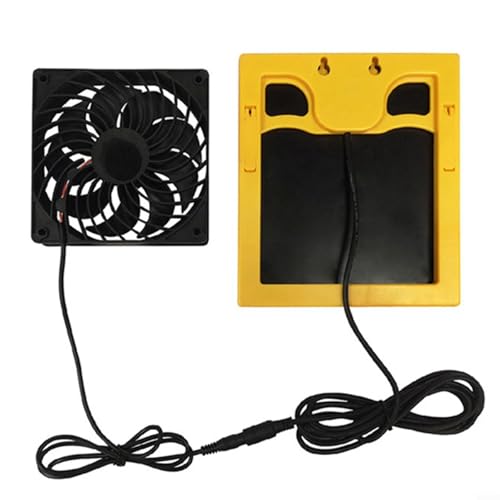 Fauhapyway Ventilador de panel solar 20