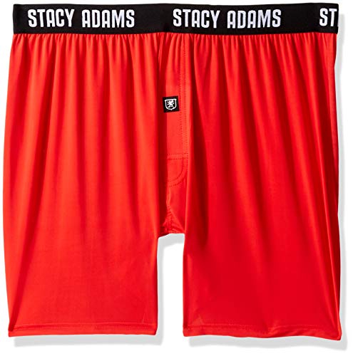 STACY ADAMS Men's Big and Tall Boxer Short, red, 3XL