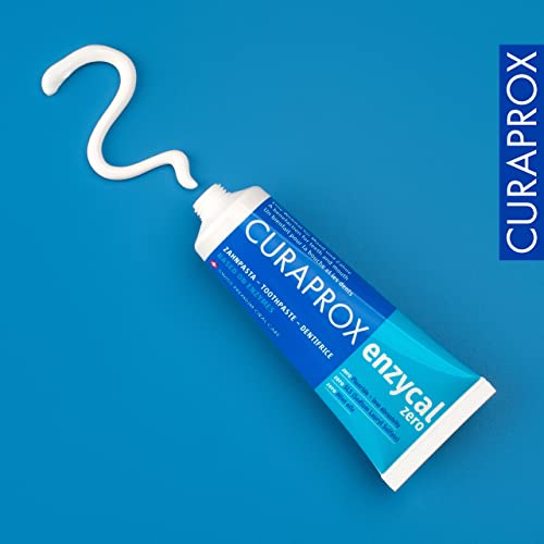 Curaprox Enzycal Zero Zahnpasta – Fluoridfreie Zahnpasta Mit Enzymen Für Empfindliche Zähne | Mild, Minzfrei, Geeignet Für Homöopathische Behandlungen | SLS-frei, 75ml | in Der Schweiz Hergestellt – Bild 6