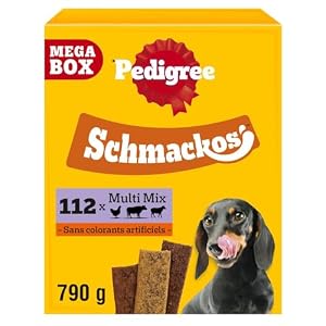 Friandises Pour Chien Pedigree Schmackos Multi Mix 110 Lamelles