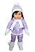 Brittany's My Purple Snowsuit Compatible with American Girl Dolls- 18 inch Doll Clothes-Snow Pants-Jacket-White Shirt-Scarf-Mittens-and Hat