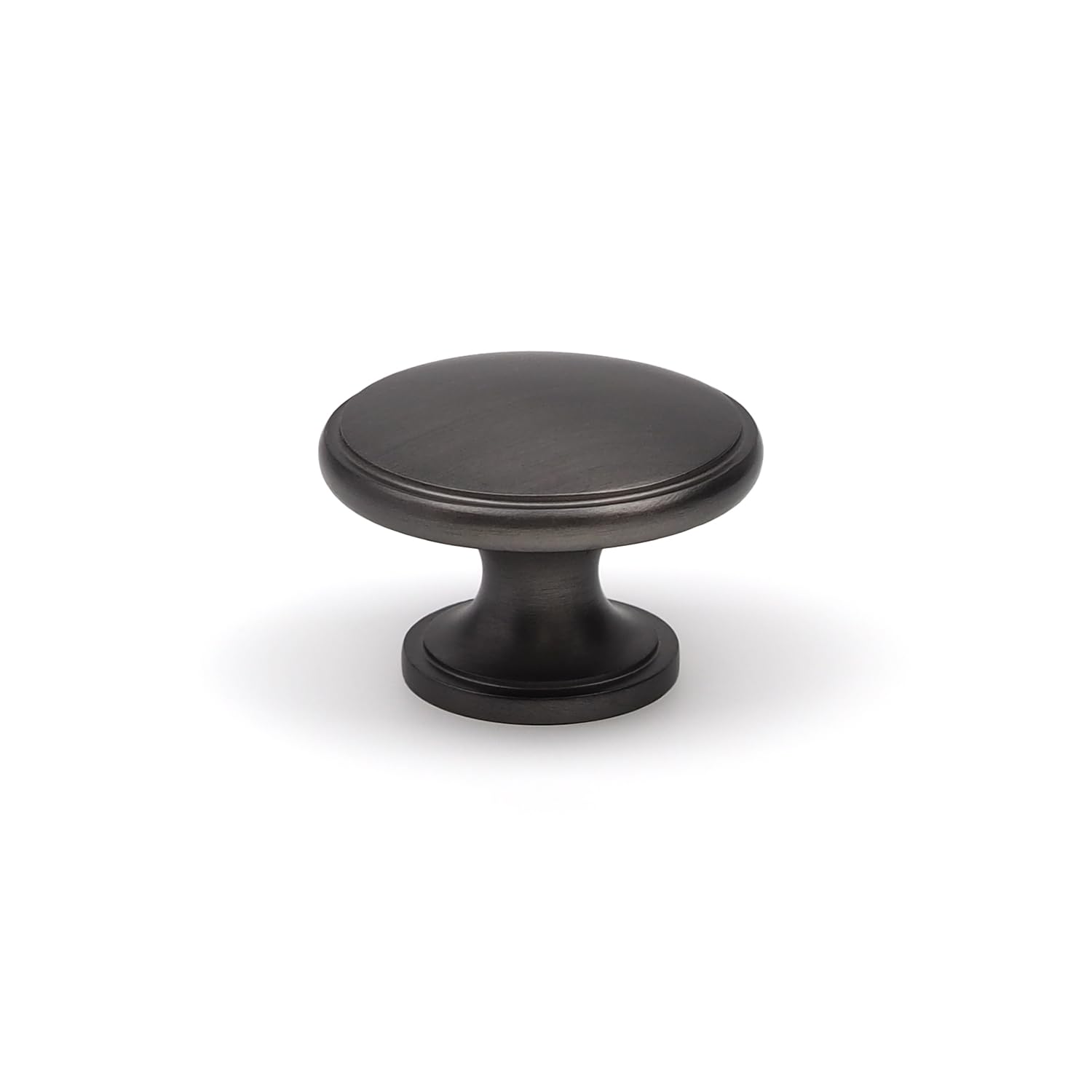 Bronze Cabinet Knob Solid Brass Dark Grey Round Pull Handle 5056767301978
