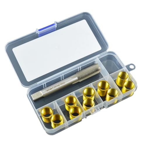 Stainless Steel Sparks Plugs Thread Repair Kits Thread Repair Tool for Automotive Engine M12x1.25 Inserts Tap Accessories