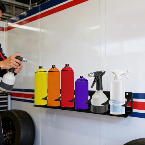 Organisateur de bouteilles spray compact à 6 emplacements pour optimiser l'espace
