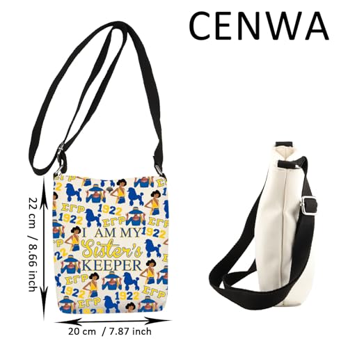 CENWA Sorority Sister Gift Pretty Poodle Sisterhood Shoulder Bag2