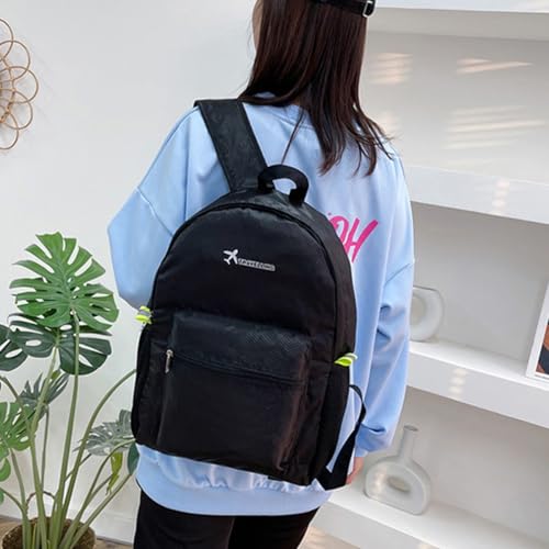 Mochila ligera negra impermeable 30L para senderismo miniatura 2