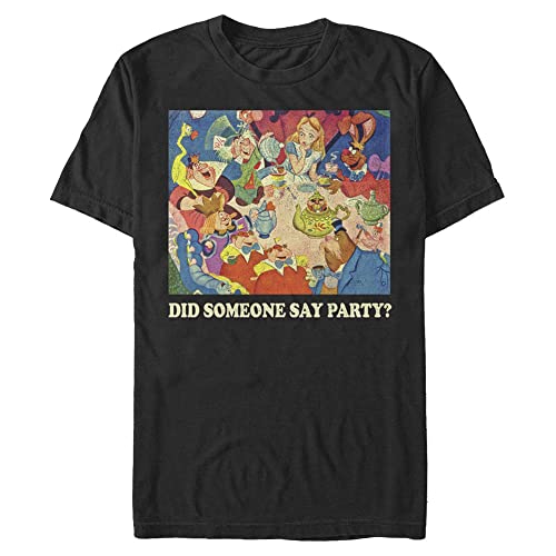 T-Shirt Disney Noir 4XL Tall pour Homme Longueur de Buste Ajustée