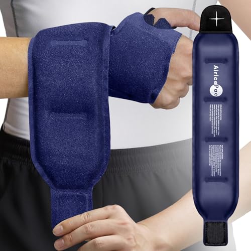 Wrist Ice Pack Wrap for Carpal Tunnel Relief Gel Ice Packs for Injuries Reusable for Wrist Hand Pain Hot Cold Compress Brace for Achilles Tendonitis Tenosynovitis