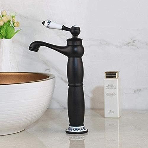 Mitigeur lavabo noir de salle de bains économique pour vasque moderne