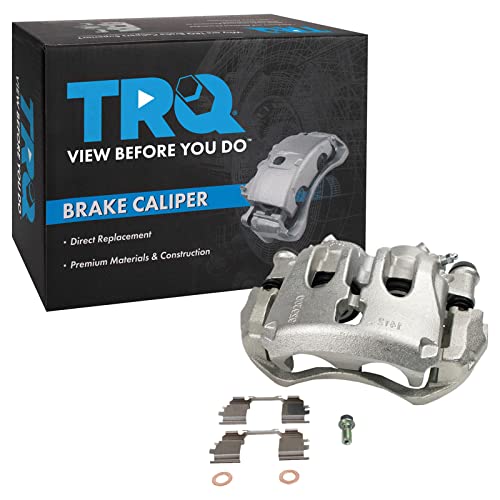 Image of TRQ Front Right Brake Caliper w /Bracket Passenger Side
