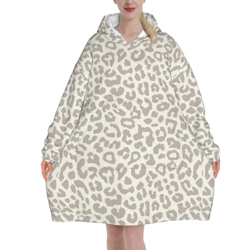 Sweat couverture léopard marron pour vos soirées cocooning