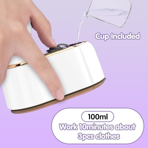 Quuejenl TRAVEL STEAMER IRON For Clothes Mini - Portable Ironing Machine Travel Small Size Portable Steamer Travel College Dorm Home Essentials Steamer thumb #4