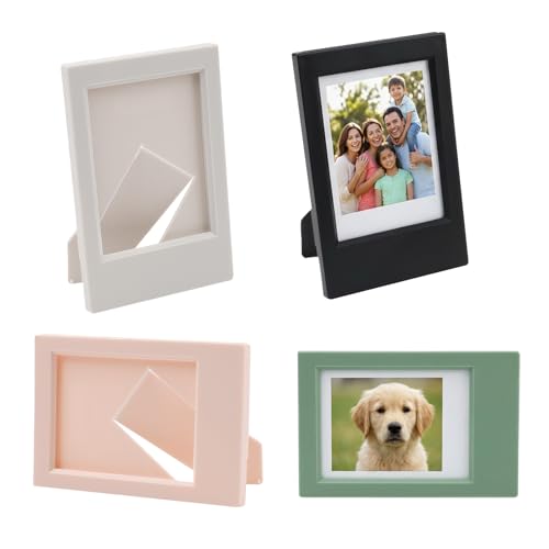 4 Pcs 2x3 Picture Frame Mini Photo Frames for Desk Display with Stand