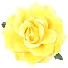 Frcolor Artificial Big Rose Flower Hairpin Hair Clips Flower Brooch for Women Party (Yellow)