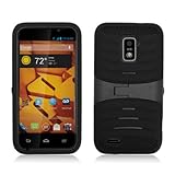 AIMO Rugged Wave Armor Case w/ Built-in Kickstand for ZTE N9510 Warp 4G [Boost Mobile]