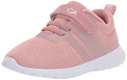 Nautica Kids Girls' Fashion Sneakers - Grey Heather Running Shoes With Strap, For Toddler & Little Kids, Size 6