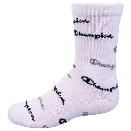 Image of Champion Kids' Kids' 6-pack Crew Socks With Color and Size Options