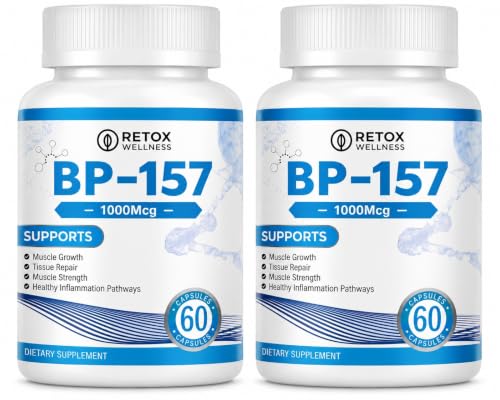 Retox Wellness B-P 157 Capsules | 1000 mcg per Serving | 60 Capsules per Bottle | Pack of 2 Dietary Supplement
