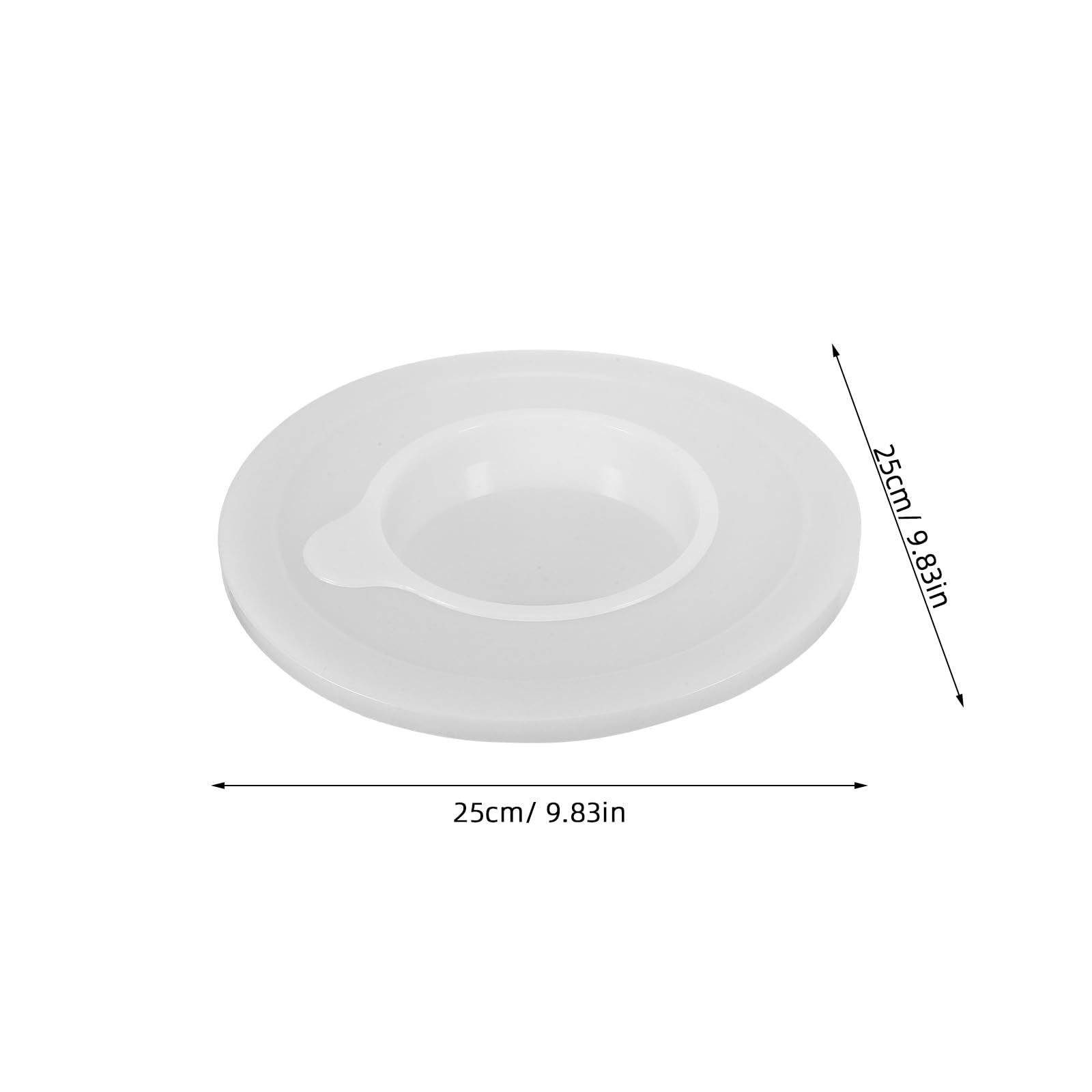 TOYANDONA Coperchio Ciotola Mixer Antipolvere e Antischizzi in Plastica Robusta con Apertura per Ingredienti per Mixer da 7qt Testa Inclinabile, Accessorio Riutilizzabile per Lievitazione