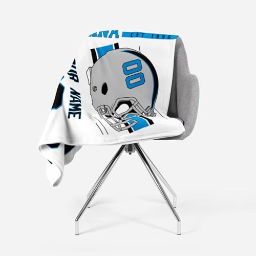 Image of Carolina Throw Blanket Custom Name and Number Personalized Gifts for Men and Women