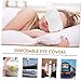 12pcs Disposable Eye Mask Disposable Eye Patches Sleeping Shades Blinder Party Blindfold Light Blocking Cover Soft White Party Supplies Blank Child Polyester