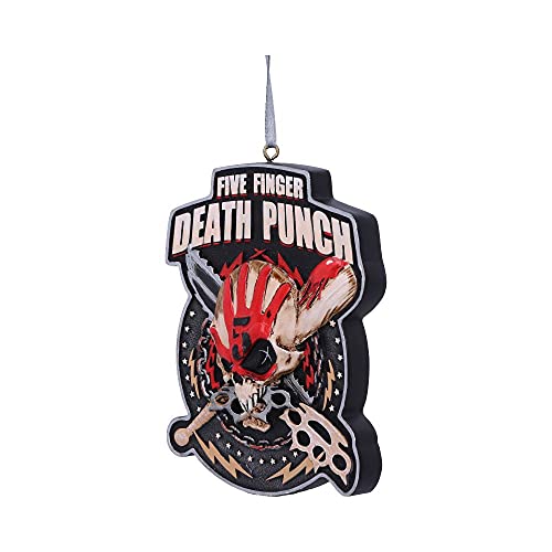 Nemesis Now Five Finger Death Punch Hanging Xmas Decoration 9.5cm, Resin, Red - Image 2