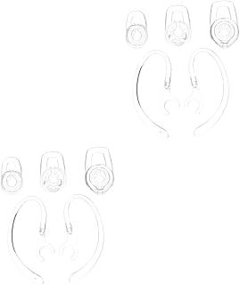 Obuyke 40 Pçs Conjuntos De Tampões De Ouvido Fones De Ouvido Claro Tampões De Ouvido + Dicas De Orelha Substituição Sem Fio Fones De Ouvido Gancho De Orelha Fone De Ouvido Fone De Ouvido