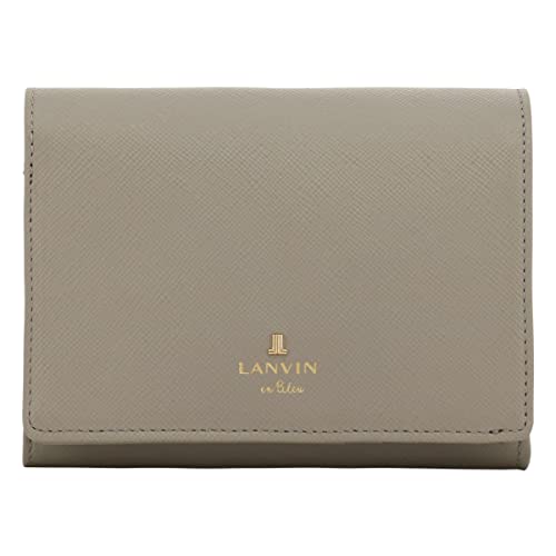 [ランバンオンブルー] 二つ折り財布 本革 レディース リュクサンブールカラー 482037 LANVIN en Bleu 牛革 レザー (【20】 グレー)