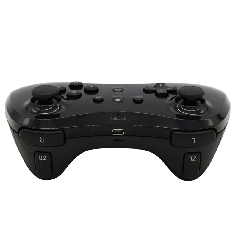 Image of linsuntop Wireless Pro Controller for Wii U Pro, Rechargeable Game Controller for Wii U with Charging Cable (black)