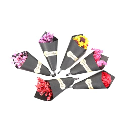 Ramo de flores secas para fiesta, 6 piezas miniatura 1
