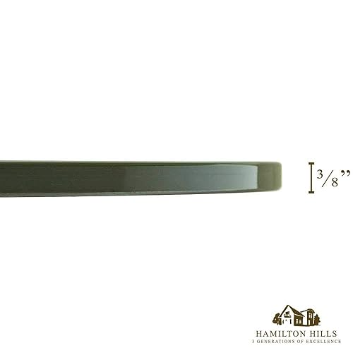 Miniatura 5 de Hamilton Hills Mesa de cristal acrílico pulido de 24 pulgadas  Almohadillas transparentes de 38 pulgadas de grosor biselado de 1 pulgada  Cubierta