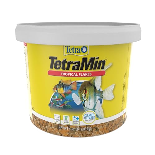 Tetra TetraMin Tropical Flakes 4.52 Pounds, Nutritionally Balanced Diet For Aquarium Fish