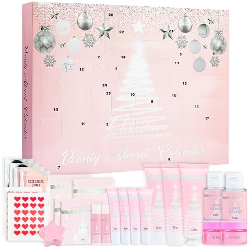 KreativeKraft Beauty Advent Calendar 2025, Makeup Set, Pampering Skincare Christmas