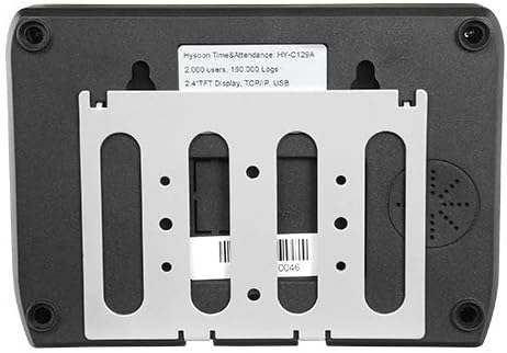 Tilbage view of the Hysoon HY-C129A-WIFI device with mounting bracket and product label.