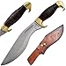 Old Ram Handmade Kukri Style Hunting Knife Leather Handle With Sheath
