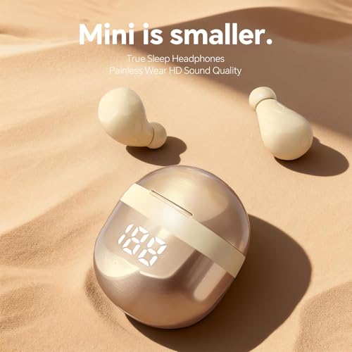 Image of Xmenha Invisible Mini Small Earbuds Wireless Bluetooth, Skin Tone Comfortable Discreet Tiny Hidden Micro Smallest Sleep Earbuds Low Profile Headphones for Work Ear Buds for Small Ears Canals Women
