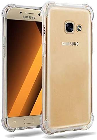 Rubber Soft TPU Gel Crystal Clear Bumper Transparent Protective Back Cover Case for Samsung Galaxy A5 (2017)